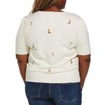 Women's Gilli Plus Size Cowboy Boot Embroidered Pullover Sweater - Thumbnail 3 of 3