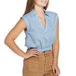 Women's Double Zero Fitted Waist Crop Top - Thumbnail 2 of 3