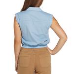 Women's Double Zero Fitted Waist Crop Top - Thumbnail 3 of 3
