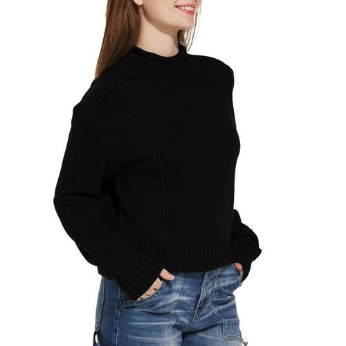 Women's Double Zero Trend Alert Mock Neck Pullover Sweater