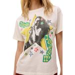 Women's Day Dreamer Janis Joplin Scrapbook Art Boyfriend T-Shirt - Thumbnail 3 of 4