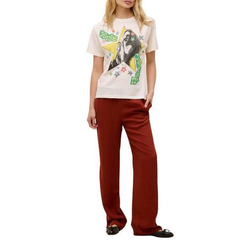 Women's Day Dreamer Janis Joplin Scrapbook Art Boyfriend T-Shirt - Primary Image