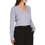 Women's DRESS FORUM Ribbed Button V-Neck Cardigan - Thumbnail 2 of 3