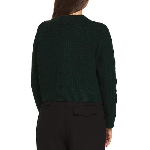 Women's DRESS FORUM Cable Knit V-Neck Cardigan - Primary Image