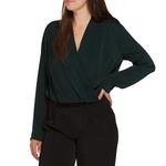 Women's DRESS FORUM Ribbed Satin Bodysuit - Thumbnail 1 of 3