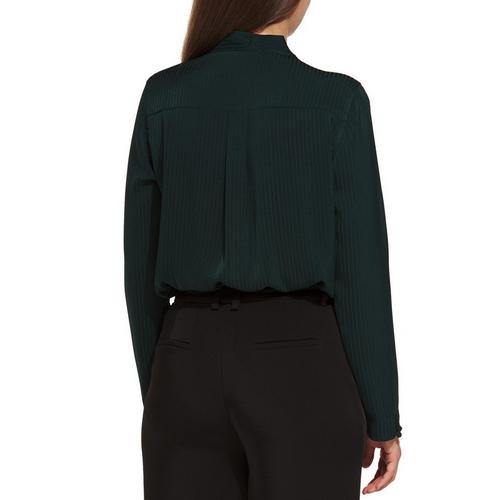 Women's DRESS FORUM Ribbed Satin Bodysuit - Primary Image