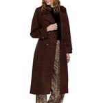 Women's Le Lis Long Suede Trench Overcoat - Thumbnail 2 of 3