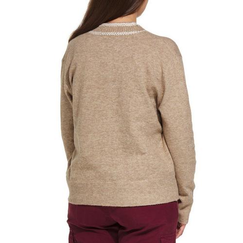 Women's DRESS FORUM Contrast V-Neck Pullover Sweater - Primary Image