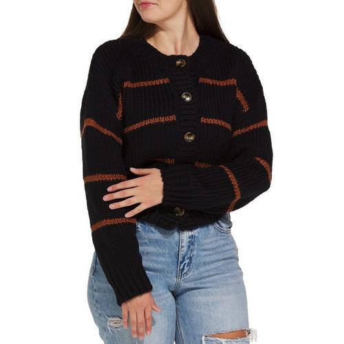 Women's DRESS FORUM Cable Knit Button Cardigan - Primary Image