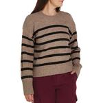 Women's DRESS FORUM Stripe Button Detail Pullover Sweater - Thumbnail 2 of 3