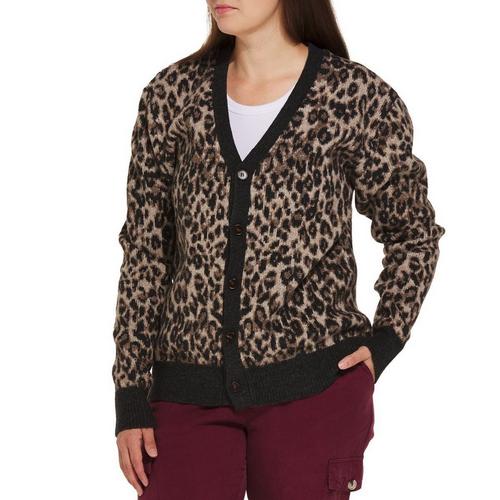 Women's DRESS FORUM Cheetah V-Neck Cardigan - Primary Image