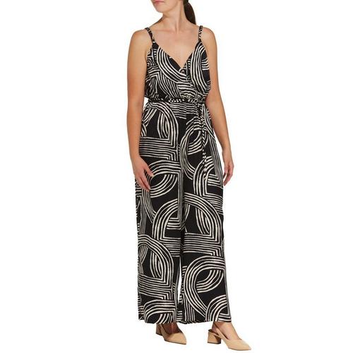 Women's DRESS FORUM Satin Geo Jumpsuit - Primary Image