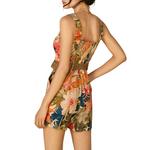 Women's DRESS FORUM Countryside Bird Button Down Romper - Thumbnail 2 of 3