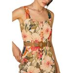 Women's DRESS FORUM Countryside Bird Button Down Romper - Thumbnail 3 of 3