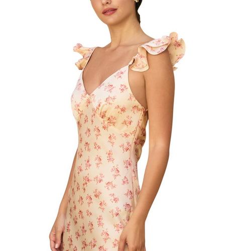 Women's DRESS FORUM Rosewater Reverie Flutter Shoulder Maxi Dress - Primary Image