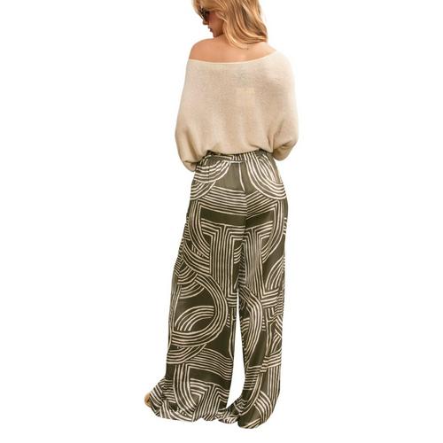 Women's DRESS FORUM Monochrome Motion Looped Belt Pants - Primary Image