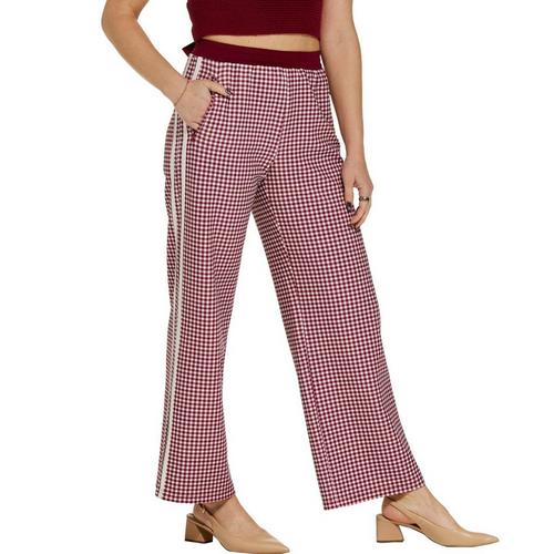 Women's Le Lis Gingham Track Pants - Primary Image