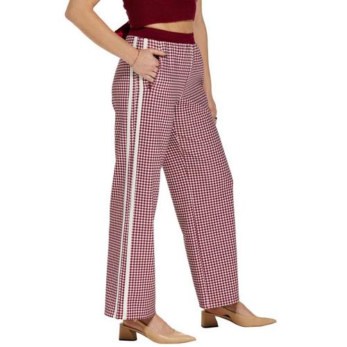 Women's Le Lis Gingham Track Pants - Primary Image