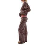 Women's Le Lis Stripe Sweater Pajama Set - Thumbnail 2 of 5