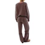 Women's Le Lis Stripe Sweater Pajama Set - Thumbnail 3 of 5