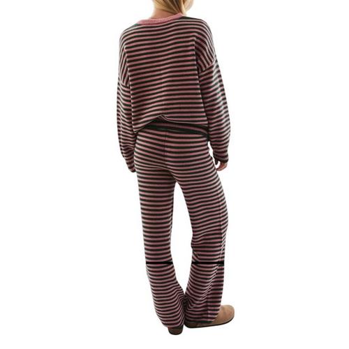Women's Le Lis Stripe Sweater Pajama Set - Primary Image