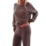 Women's Le Lis Stripe Sweater Pajama Set - Thumbnail 4 of 5