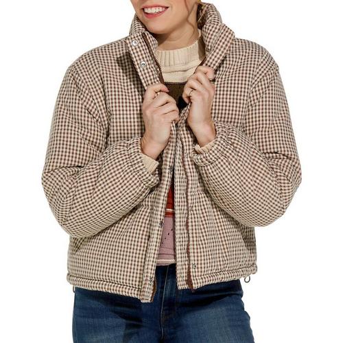 Women's Le Lis Gingham Puffer Jacket - Primary Image