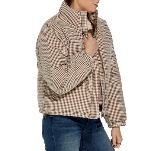 Women's Le Lis Gingham Puffer Jacket - Primary Image
