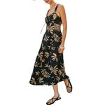 Women's DRESS FORUM Coconut Kiss Knotted Sweetheart Midi Dress - Thumbnail 2 of 4