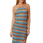 Women's DRESS FORUM Sun Child Halter Midi Dress - Thumbnail 4 of 4