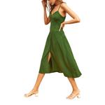 Women's DRESS FORUM Heaven Sent Button Front Sweetheart Midi Dress - Thumbnail 2 of 4