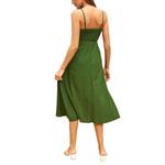 Women's DRESS FORUM Heaven Sent Button Front Sweetheart Midi Dress - Thumbnail 3 of 4