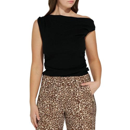 Women's Le Lis Asymmetrical Sleeveless Off the Shoulder Shirt - Primary Image