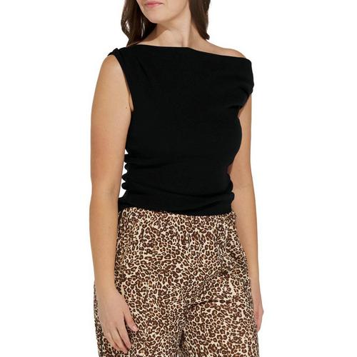 Women's Le Lis Asymmetrical Sleeveless Off the Shoulder Shirt - Primary Image