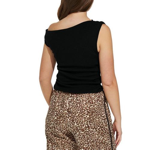 Women's Le Lis Asymmetrical Sleeveless Off the Shoulder Shirt - Primary Image