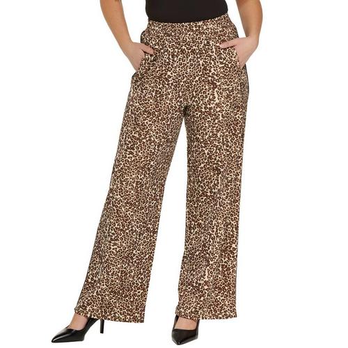 Women's Le Lis Animal Print Wide Leg Pants - Primary Image