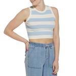Women's Double Zero Striped Knit Tank Top - Thumbnail 2 of 3