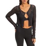 Women's Double Zero Pearl Button Lace Cardigan - Thumbnail 1 of 2