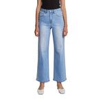 Women's Mica Denim Pearl Embellishment Wide Leg Jeans - Thumbnail 3 of 5
