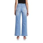 Women's Mica Denim Pearl Embellishment Wide Leg Jeans - Thumbnail 4 of 5