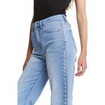Women's Mica Denim Pearl Embellishment Wide Leg Jeans - Thumbnail 5 of 5