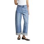 Women's Mica Denim Cuffed Hem Barrel Jeans - Thumbnail 1 of 4