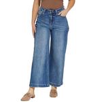 Women's Mica Denim Cropped Utility Wide Leg Jeans - Thumbnail 1 of 3