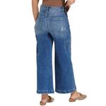 Women's Mica Denim Cropped Utility Wide Leg Jeans - Thumbnail 3 of 3