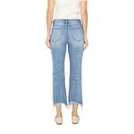 Women's Mica Denim Raw Hem Cropped Straight Jeans - Thumbnail 5 of 6