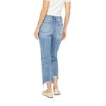 Women's Mica Denim Raw Hem Cropped Straight Jeans - Thumbnail 6 of 6
