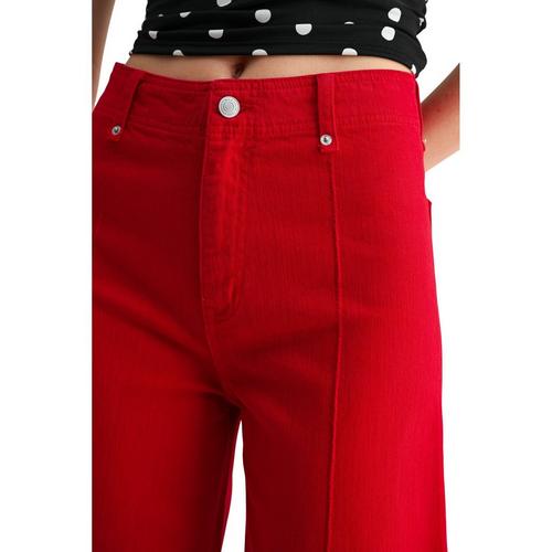 Women's Mica Denim Ankle Wide Leg Jeans - Primary Image
