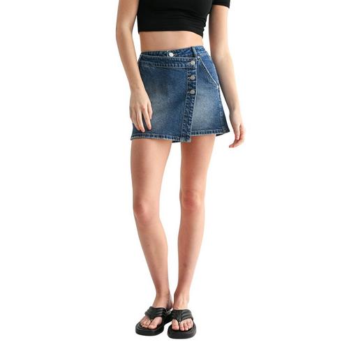 Women's Mica Denim High Rise Wrap Skirt - Primary Image