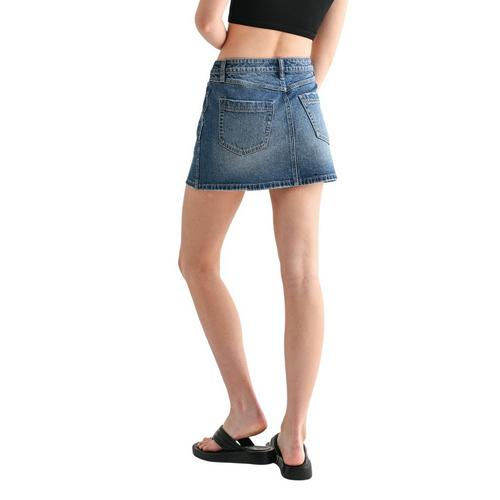 Women's Mica Denim High Rise Wrap Skirt - Primary Image