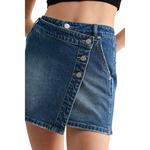 Women's Mica Denim High Rise Wrap Skirt - Thumbnail 4 of 5